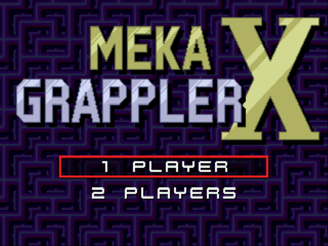Meka Grappler X Title Screen